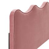 Athena Dusty Rose Performance Velvet Full/Queen Headboard - Ornate Home