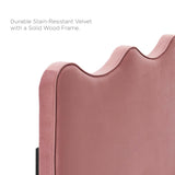 Athena Dusty Rose Performance Velvet Full/Queen Headboard - Ornate Home