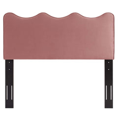 Athena Dusty Rose Performance Velvet Twin Headboard - Ornate Home