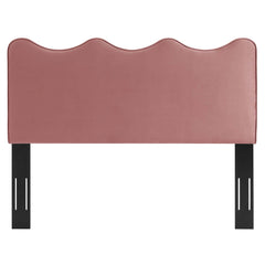 Athena Dusty Rose Performance Velvet Twin Headboard - Ornate Home