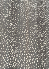 Athena Gray Giraffe Print Wool Rug - Ornate Home