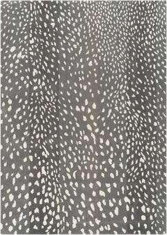 Athena Gray Giraffe Print Wool Rug - Ornate Home