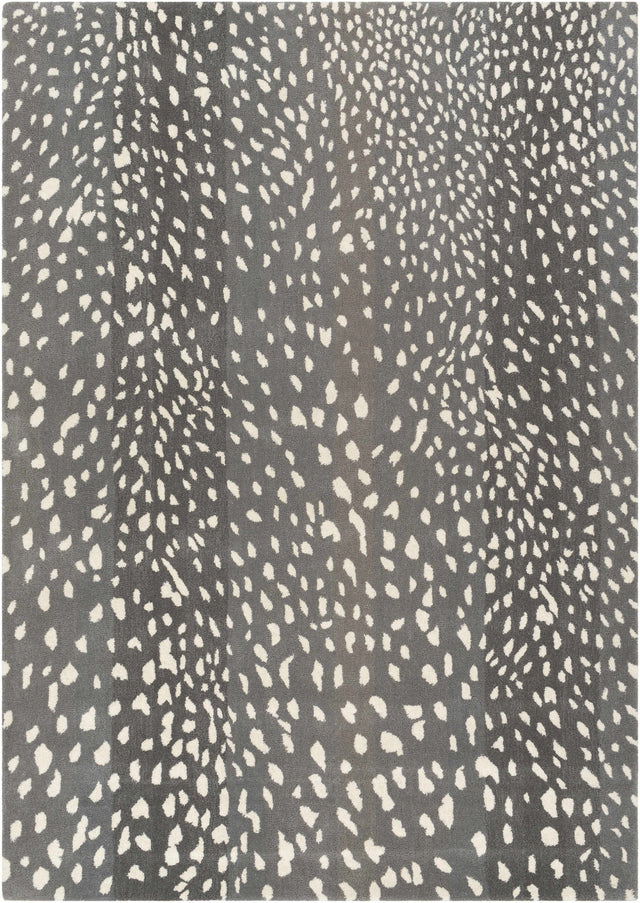 Athena Gray Giraffe Print Wool Rug - Ornate Home