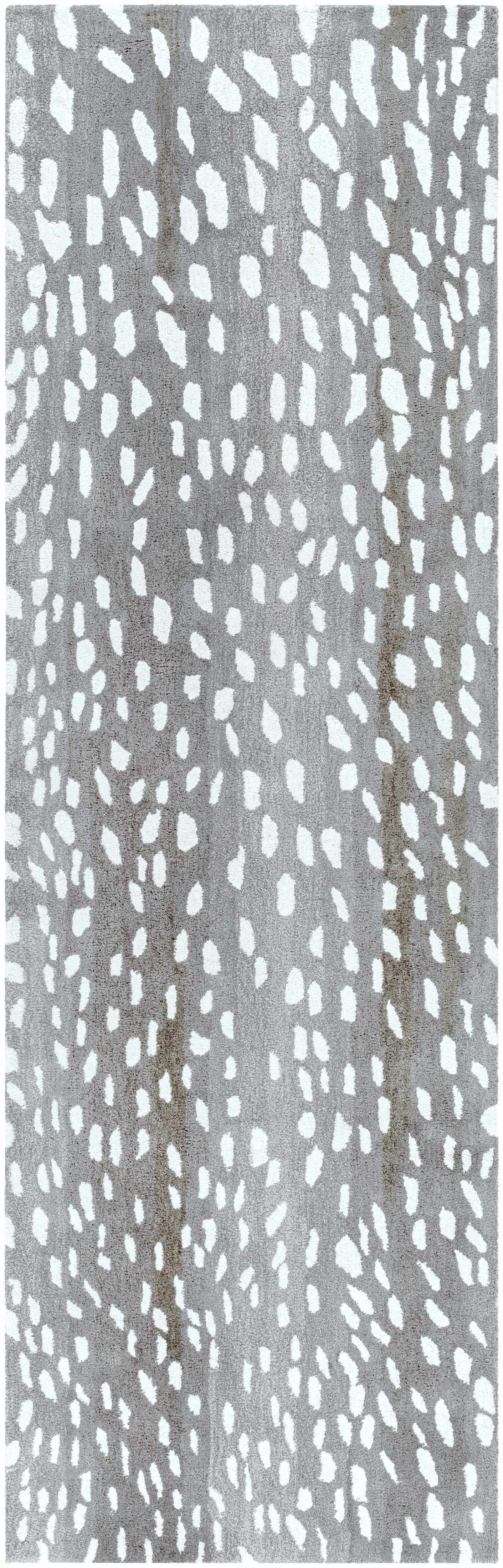 Athena Gray Giraffe Print Wool Rug - Ornate Home