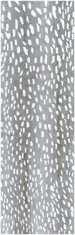Athena Gray Giraffe Print Wool Rug - Ornate Home