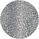 Athena Gray Giraffe Print Wool Rug - Ornate Home