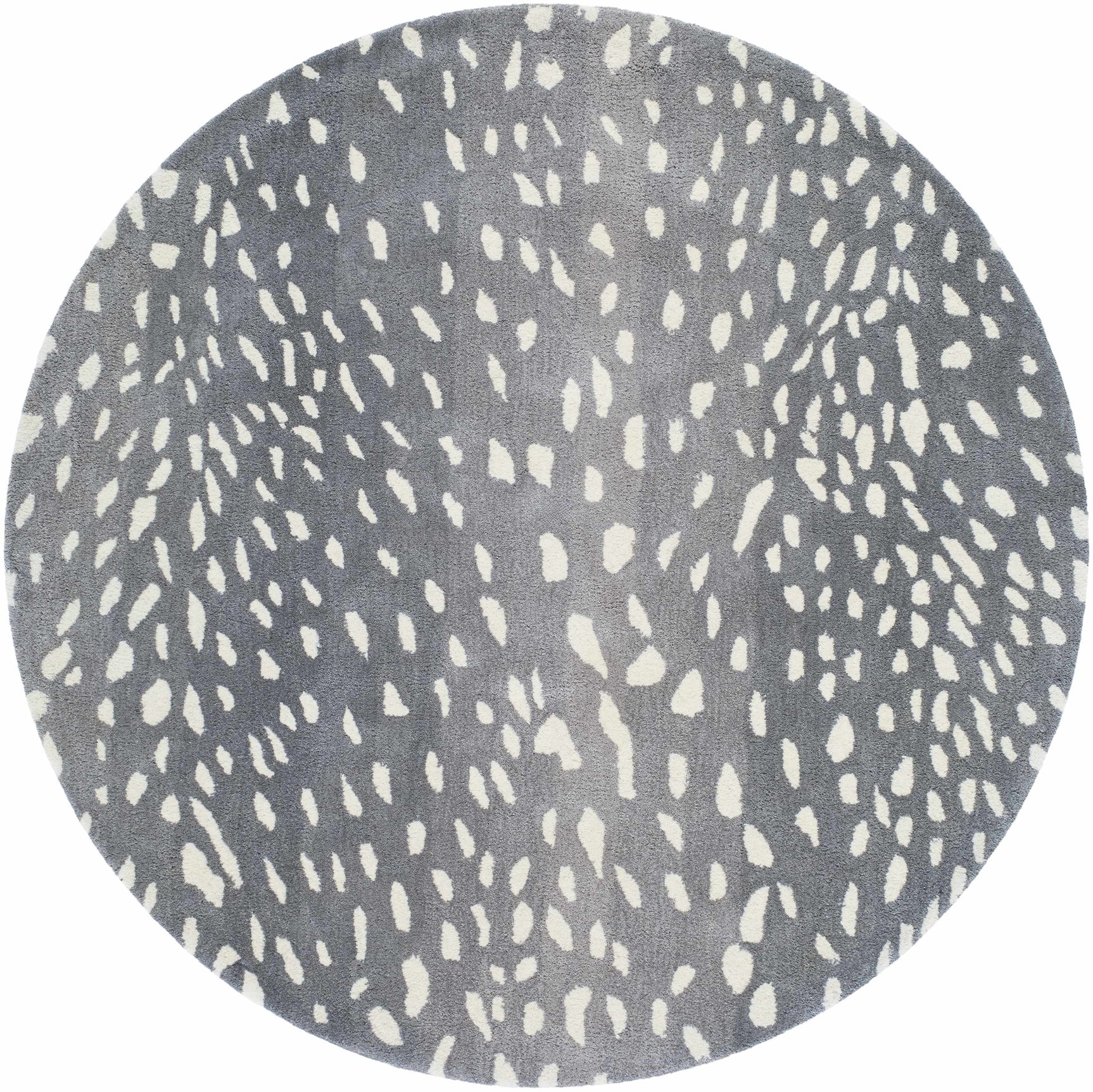 Athena Gray Giraffe Print Wool Rug - Ornate Home