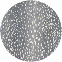 Athena Gray Giraffe Print Wool Rug - Ornate Home
