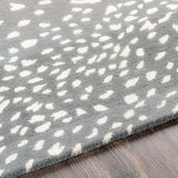 Athena Gray Giraffe Print Wool Rug - Ornate Home