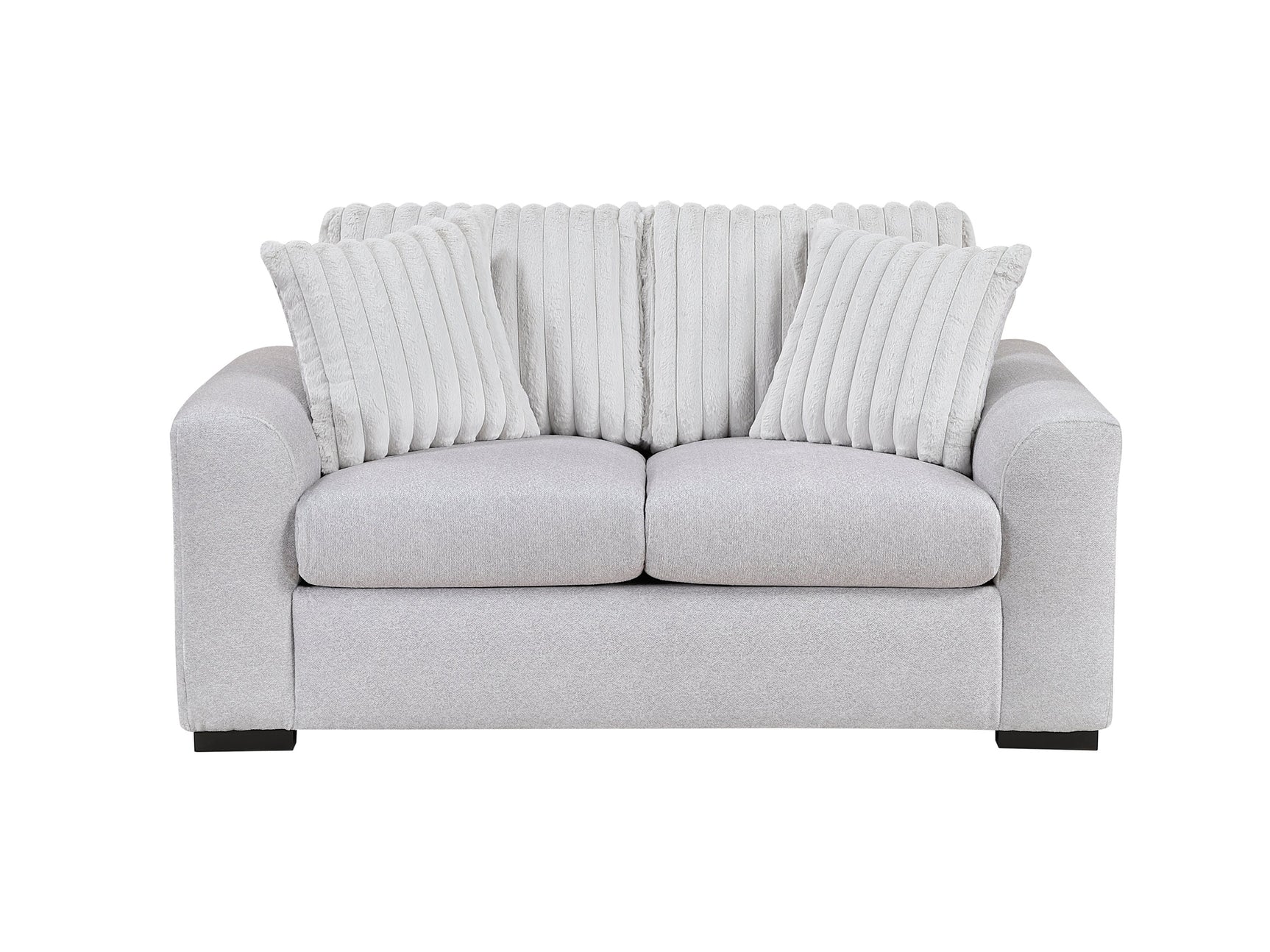 Athena Gray Loveseat - Ornate Home