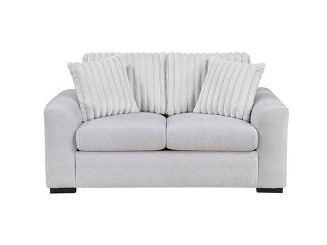 Athena Gray Loveseat - Ornate Home