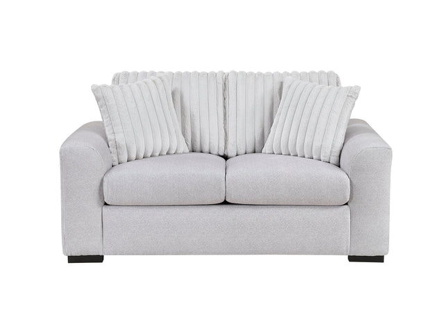 Athena Gray Loveseat - Ornate Home