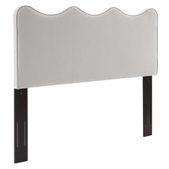 Athena Light Gray Performance Velvet King/California King Headboard - Ornate Home