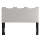 Athena Light Gray Performance Velvet King/California King Headboard - Ornate Home
