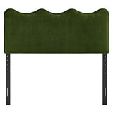 Athena Moss Green Stain-Resistant Performance Velvet King Size Headboard - Ornate Home