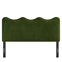 Athena Moss Green Stain-Resistant Performance Velvet King Size Headboard - Ornate Home