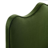 Athena Moss Green Stain-Resistant Performance Velvet King Size Headboard - Ornate Home