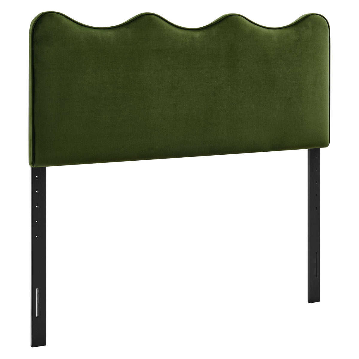Athena Moss Green Stain-Resistant Performance Velvet Queen Size Headboard - Ornate Home