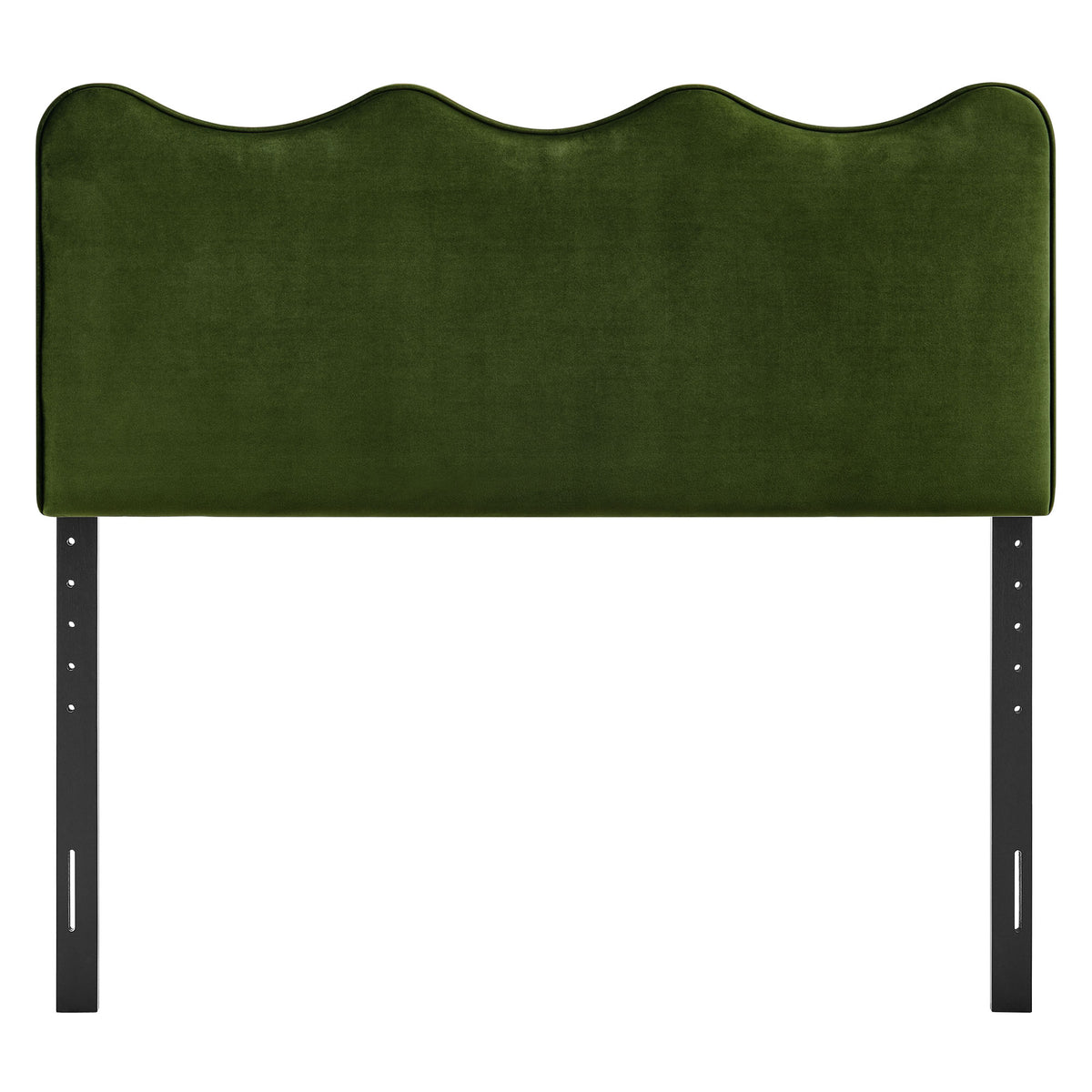 Athena Moss Green Stain-Resistant Performance Velvet Queen Size Headboard - Ornate Home