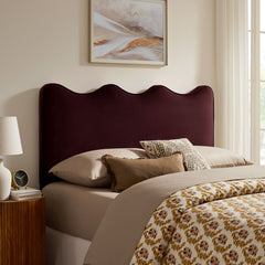 Athena Mulberry Stain-Resistant Performance Velvet King Size Headboard - Ornate Home