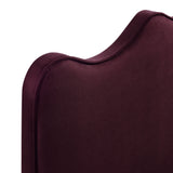 Athena Mulberry Stain-Resistant Performance Velvet King Size Headboard - Ornate Home