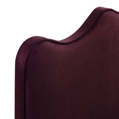 Athena Mulberry Stain-Resistant Performance Velvet King Size Headboard - Ornate Home