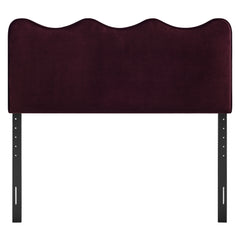 Athena Mulberry Stain-Resistant Performance Velvet Queen Size Headboard - Ornate Home