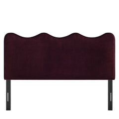 Athena Mulberry Stain-Resistant Performance Velvet Queen Size Headboard - Ornate Home