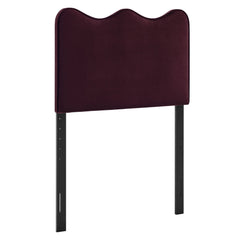 Athena Mulberry Stain-Resistant Performance Velvet Twin Size Headboard - Ornate Home