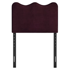 Athena Mulberry Stain-Resistant Performance Velvet Twin Size Headboard - Ornate Home
