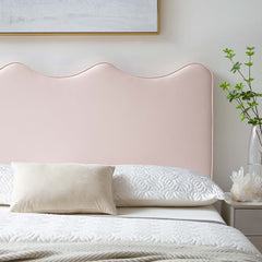 Athena Pink Performance Velvet Full/Queen Headboard - Ornate Home