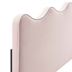 Athena Pink Performance Velvet Twin Headboard - Ornate Home
