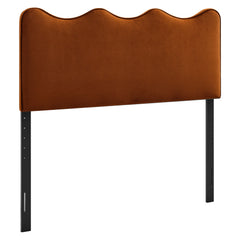 Athena Rust Stain-Resistant Performance Velvet King Size Headboard - Ornate Home