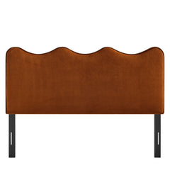 Athena Rust Stain-Resistant Performance Velvet King Size Headboard - Ornate Home