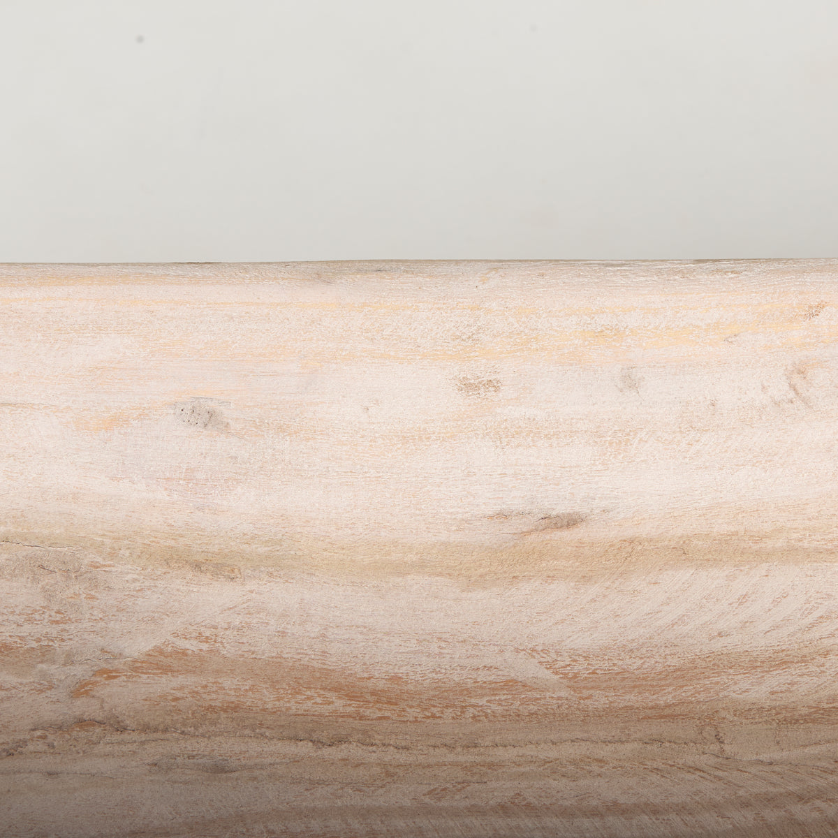 Athena White Extra Large Oblong Light-Wash Reclaimed Wood Bowl - Ornate Home