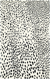 Athena White Giraffe Print Wool Rug - Ornate Home