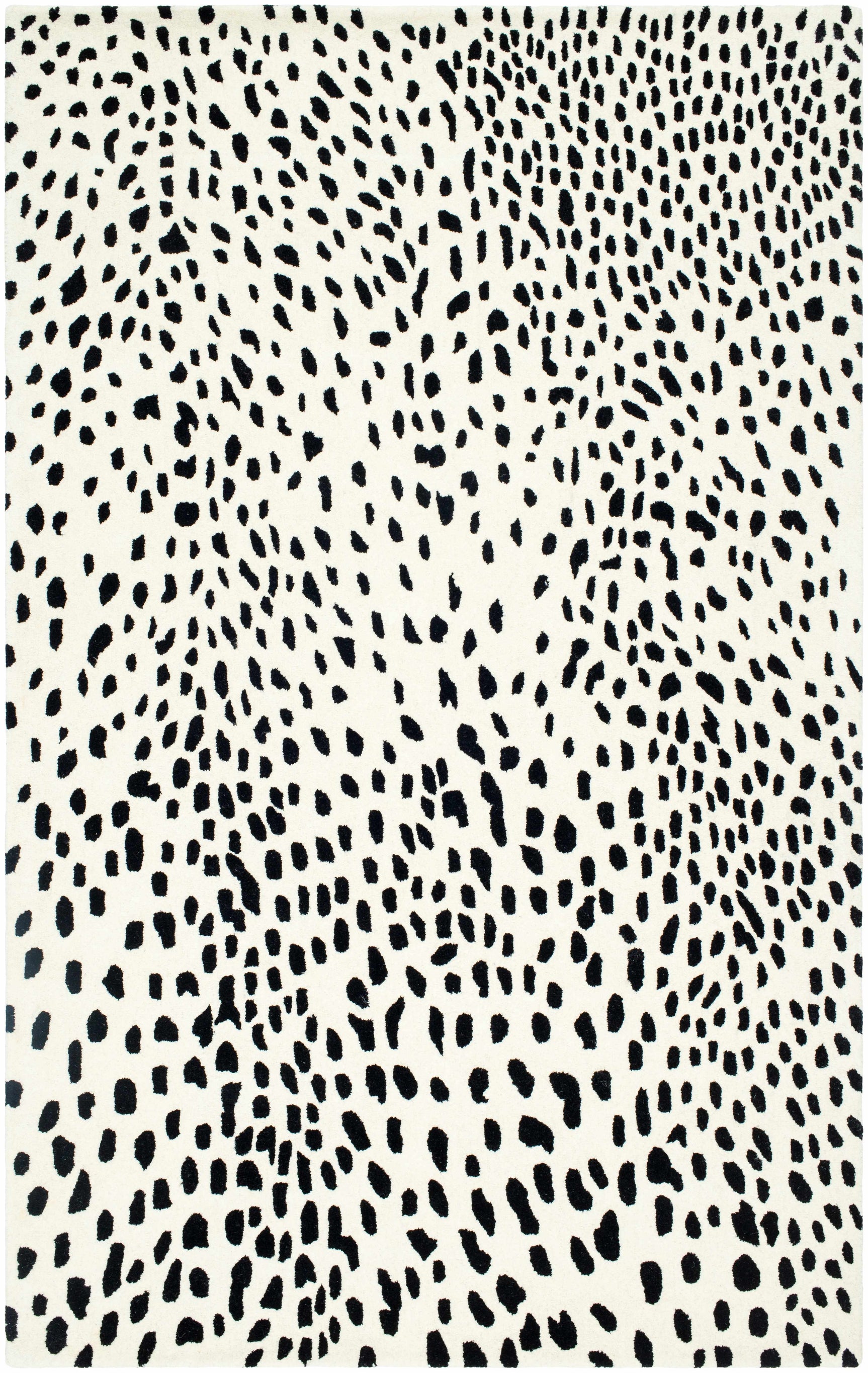 Athena White Giraffe Print Wool Rug - Ornate Home