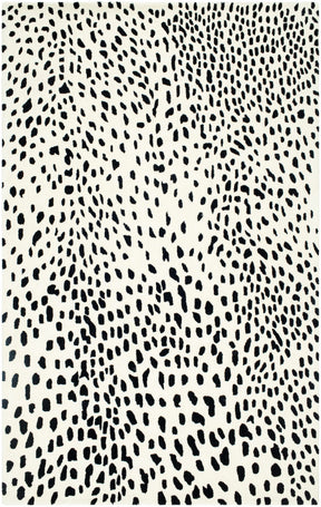 Athena White Giraffe Print Wool Rug - Ornate Home