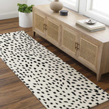 Athena White Giraffe Print Wool Rug - Ornate Home