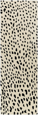 Athena White Giraffe Print Wool Rug - Ornate Home