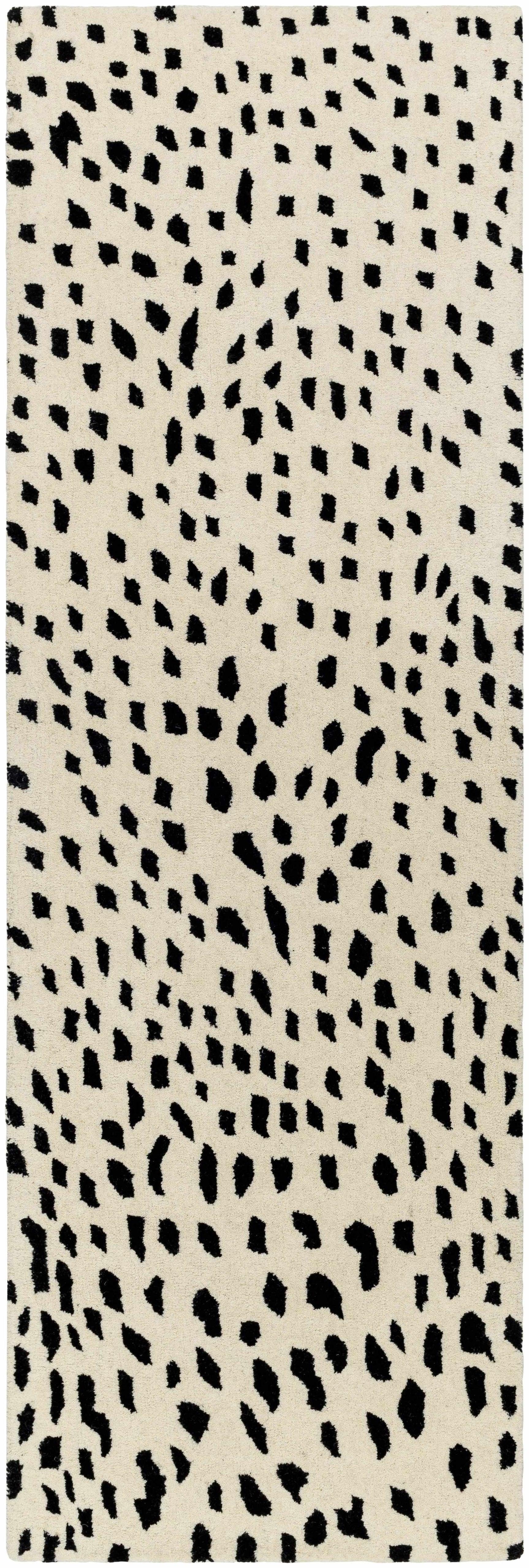 Athena White Giraffe Print Wool Rug - Ornate Home