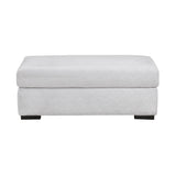 Athena White Ottoman - Ornate Home