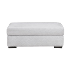 Athena White Ottoman - Ornate Home