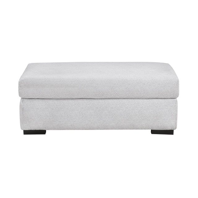 Athena White Ottoman - Ornate Home