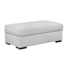 Athena White Ottoman - Ornate Home