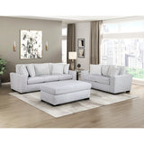 Athena White Ottoman - Ornate Home