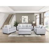 Athena White Ottoman - Ornate Home