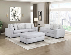 Athena White Ottoman - Ornate Home