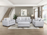 Athena White Ottoman - Ornate Home