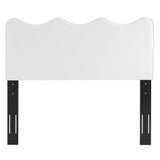 Athena White Performance Velvet Full/Queen Headboard - Ornate Home